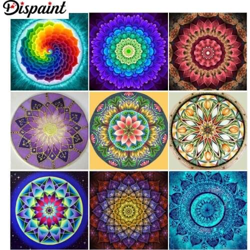 Dispaint Full Square/Round Drill 5D DIY Diamond Painting "Mandala scenery" 3D Embroidery Cross Stitch 3D Home Decor Gift