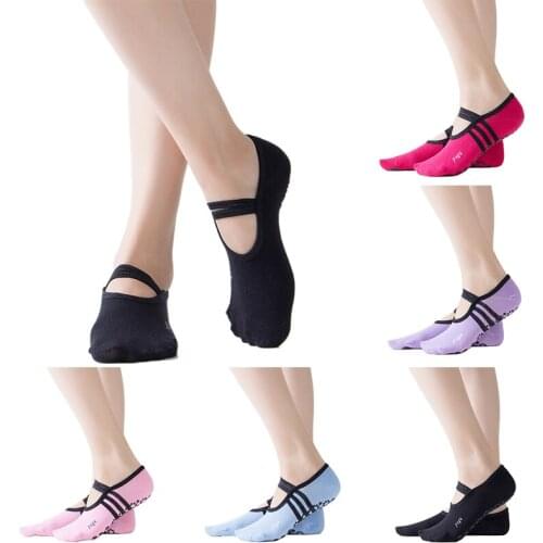 New Womens Fashion Invisible Socks Boat Socks Breathable Open Toe Halter Ballet Yoga Sports Socks Round Toe Non-slip Invisible