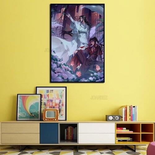 Anime Poster Magic Dao Patriarch Nordic Style Waterproof Ink Art Canvas Print Hd Painting Modern Living Room Decoration