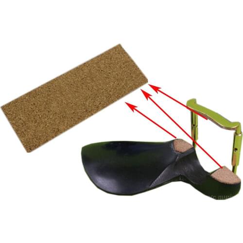 Violin Chin Rest Cork Mat Board Set up On Chin Rest Clamp Violin Parts 45x65x2mm