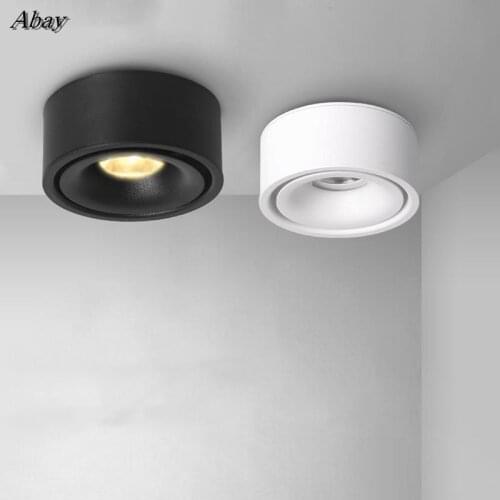 LED Downlight Ceiling Lamps 7W 10w Surface Mounted Panel Light for Living Room Bedroom Hallway Kitchen Office COB AC85-265V