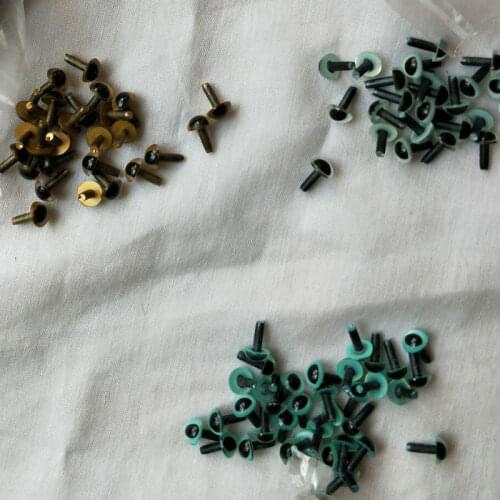 Wool for felting wool roving fiber Perfect in Wet and needle Felting doll cat and doll use Accessories eyes 7.5mm total 6pairs