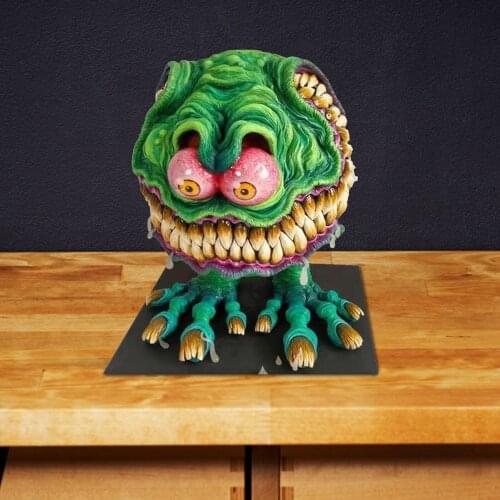 Angry Big Mouth Resin Statue Ornaments Horror Halloween Desktop Decoration Outdoor Yard Miniatures Statues Well Made