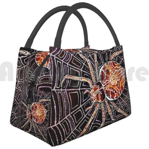 Cooler Lunch Bag Picnic Bag Pearl The Spider Spider Arachnid Legs Creepy Web Cobwebs Halloween October Fall