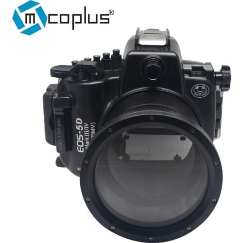 Mcoplus 5D III 5D IV 40m 130ft Diving Camera Waterproof Housing Case for Canon EOS 5D Mark III IV
