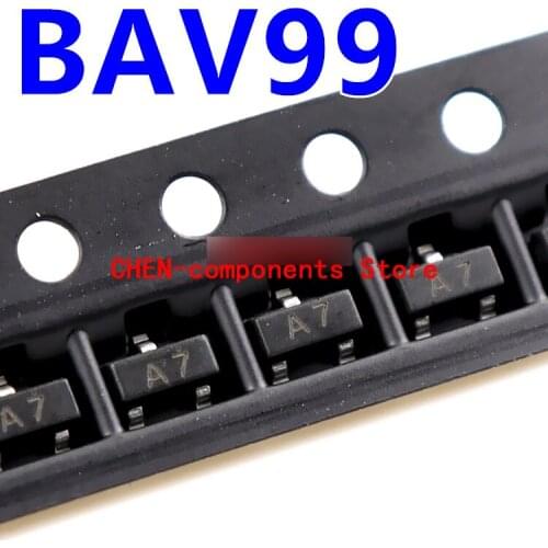 100pcs BAV99 BAV99LT1G A7 SMD switching diode SOT-23