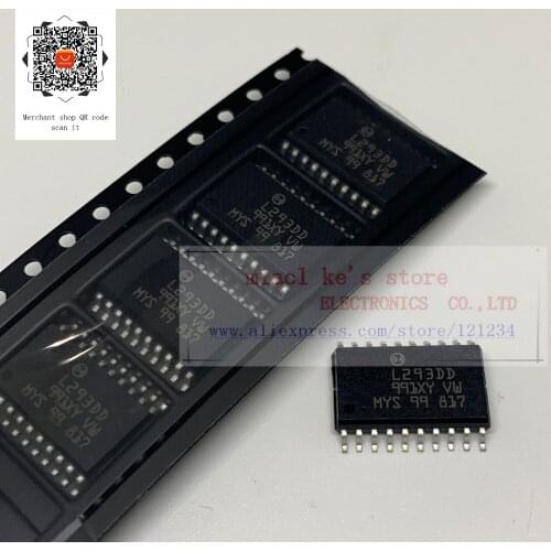 [5pcs/1lot]100%New original: L293DD L293DD013TR - IC MTR DRV BIPOLR 4.5-36V 20SOIC