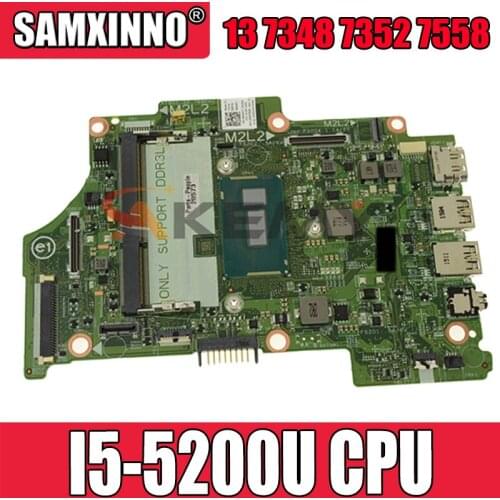 Akemy For Dell Inspiron 13 7348 7352 7558 Laptop Motherboard CN-07166J 07166J 7166J 13321-1 SR23Y I5-5200U DDR3L 100% Tested