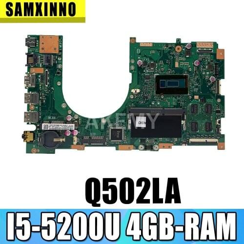 Akemy Q502LAB Laptop Motherboard For Asus Q502LAB Q502LA Q502L Mainboard w/ I5-5200U 4GB-RAM