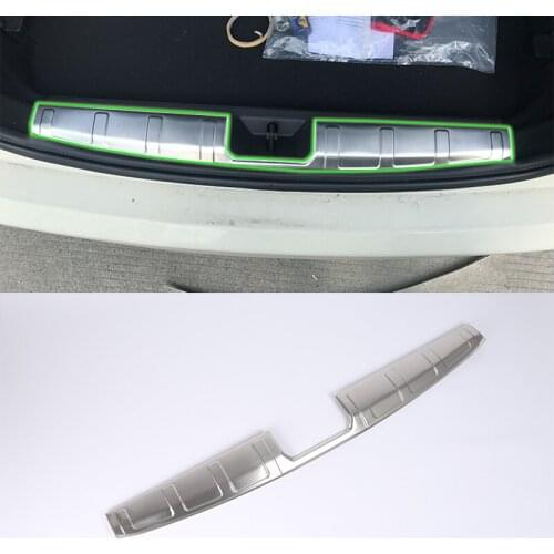 ABS Exterior car accessories stainless steel rear bumper foot plate For bmw 2018 MINI