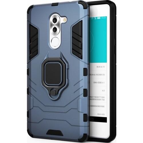 For Huawei Honor 6X Case Shockproof Ring Stand Bumper Silicone + PC Phone Back Cover For Huawei GR5 2017 Honor 6X Honor6x 6 X