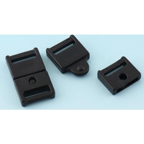 Black Release Buckle 30pcs Mini Plastic Adjuster Buckle Strap Buckle Bag Hardware Adjuster Slider Buckles Dog Collar Belt buckle