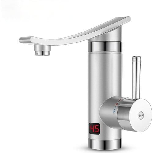 3000W Electric Instant Water Heater Faucet Tap LED Ambient Light Temperature Display Bathroom Kitchen Instant Heating Tap