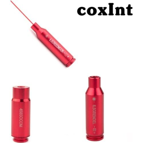 Red Dot Laser Boresighter CAL 6.5Creedmoor 6.5 GRENDEL 458SOCOM Cartridge Boresight for Rifle Scope Hunting Gun Accessories