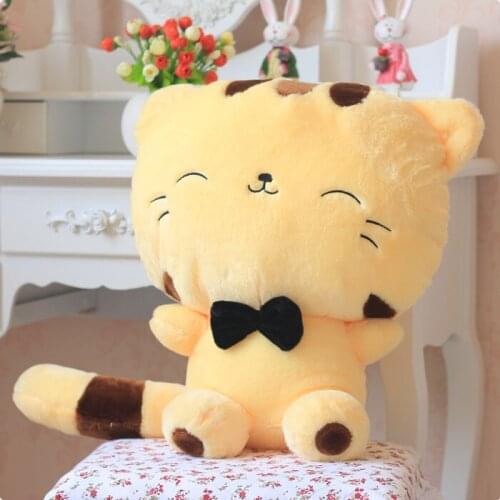 Stuffed animal plush 60cm cute kitty light yellow cat plush toy soft doll w953