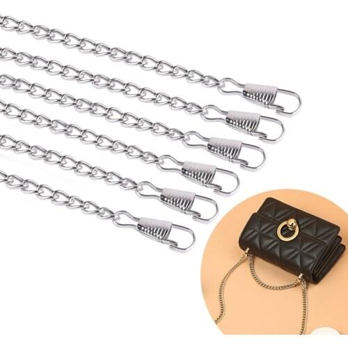New 60-120cm Handbag Metal Chains Shoulder Bag Strap DIY Purse Chain Gold Silver Bag Handles Bag Accessories Chain 2020