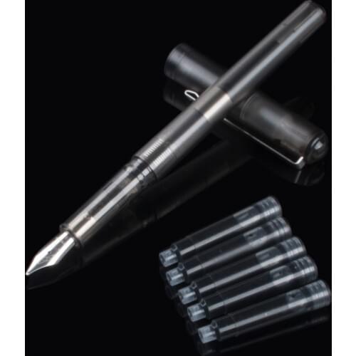 JINHAO 991 Black Transparent Matte Color Fine nib fountain pen New Pens for Students of school stationery