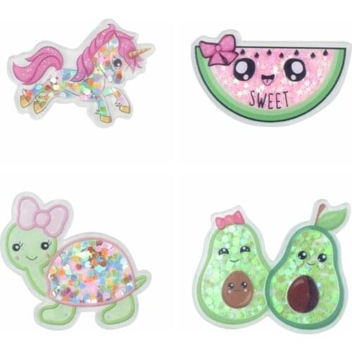 Quicksand Acrylic Planar Resins Cabochons Flatback 1pcs,DIY Craft Supplies Shaker Resin