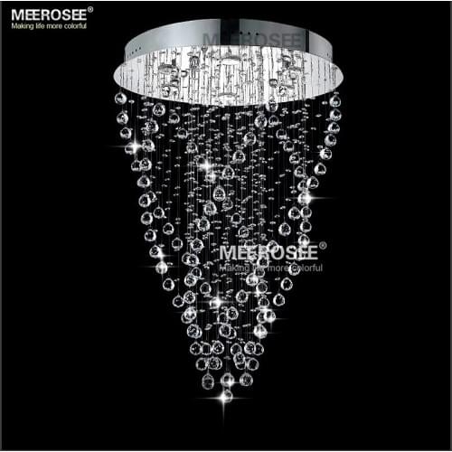 Modern K9 Crystal Ceiling Light Fixture Crystal Light lustre Ceiling lamp for stairs dining rooms Bedroom with GU10 Bulbs MD8443