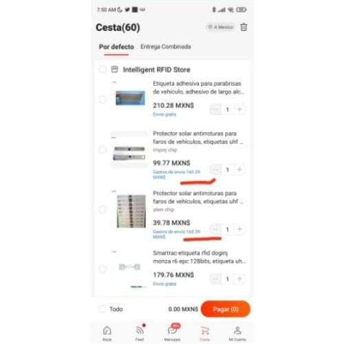 Payment link for 1500pcs alien uhf rfid tag wet inlay