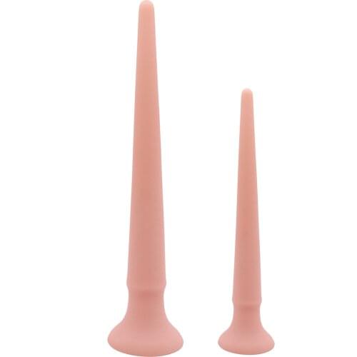 Super Long Medical Silicone Anal Plug Dildos Stimulate Anus and Vagina Overlength Anal Dilator Anal Sex Toys for Women and Men