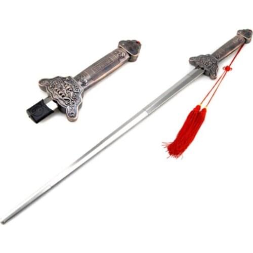 Tai Chi Telescopic Sword Stainless Steel Morning Exercise Performance Tool Outdoor Fitness Supplies Magic Supplies