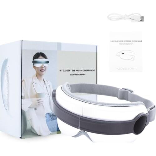 Smart 4D Eye Massager Eye Care Instrumen Vibration Massager Heating Bluetooth Music Foldable Timing Relieve Fatigue Dark Circles