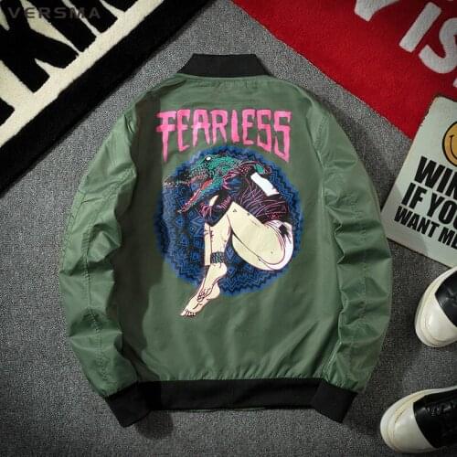 VERSMA New Japanese Harajuku GD Vintage Jacket Coat Men Windbreaker Autumn Hip Hop Streetwear Pilot Mens Bomber Jackets Overcoat