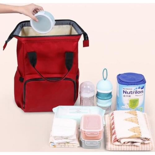 Baby Diaper Bag Mummy Large Capacity Backpack Multifunctional Waterproof Outdoor Travel Baby Diaper Bag Baby Stroller Care Bag