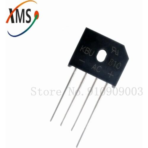 10PCS KBU810 KBU-810 8A 1000V diode bridge rectifier new and original IC
