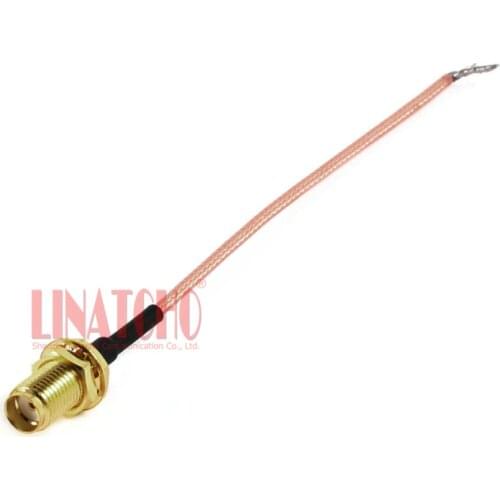 10PCS sales 15cm RG316 coaxial pigtail cable sma female and solder tail end