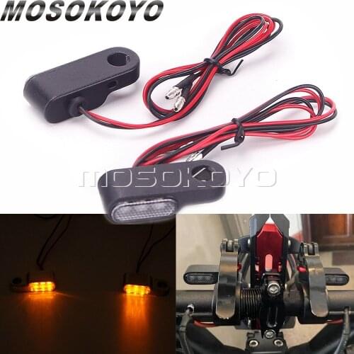 12V Motorcycle Mini LED Turn Signal Light Amber Blinker Indicator Flashing Lamp For Harley Cafe Racer Bobber Custom Cruiser Bike