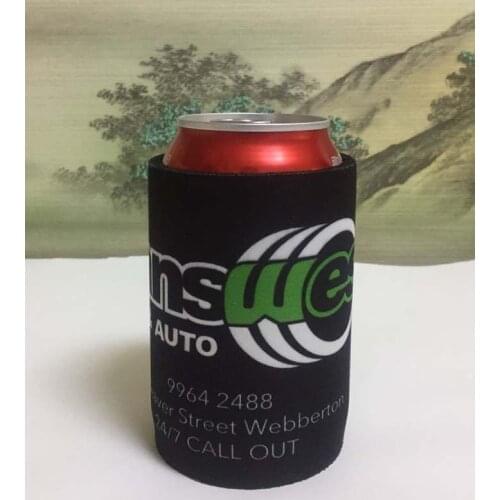 200pcs/lot Custom Your Logo Neoprene Can Cooler For Picnic Australia Stubby Holders For Beer Food Cans Food Store Resturant