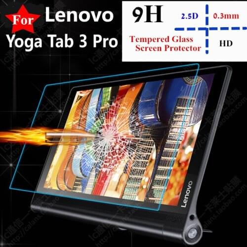 9H 0.3mm 2.5D For Lenovo Yoga Tab 3 Pro Yt3 X90M X90F X90L Explosion-Proof Tempered Glass Toughened Film Screen Protect Cover