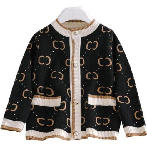 Kids Clothes Baby Boys Girls Clothes Long Sleeve Sweaters Boys Girls Collar Sweater Cardigan Comfortable Cotton Knit Boys Girls