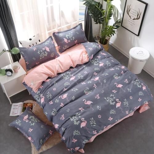Love Birds Dog Cartoon Children Kids Bedding Sets Soft Duvet Cover Bed Sheet Pillowcase Bed Cover Linens Bedclothes Baby Gift