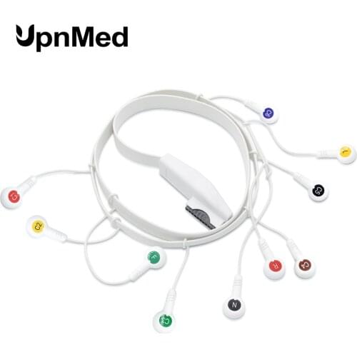 HP Holter 10 Lead One Piece ECG Cable and Leadwires,Snap,IEC