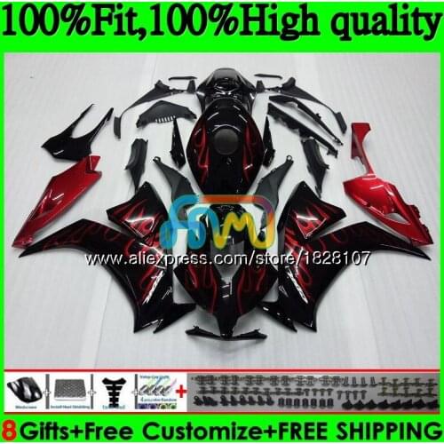 Injection For HONDA CBR 1000 RR CBR1000RR 17 18 19 145BS.23 red flames CBR 1000RR CBR-1000RR CBR1000 RR 2017 2018 2019 Fairing