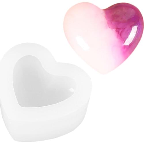 DIY Love Heart Candle Resin Mold 3D Love Heart Silicone Mold Aroma Gypsum Plaster Silicone Mould Home Decoration Chrismas Party