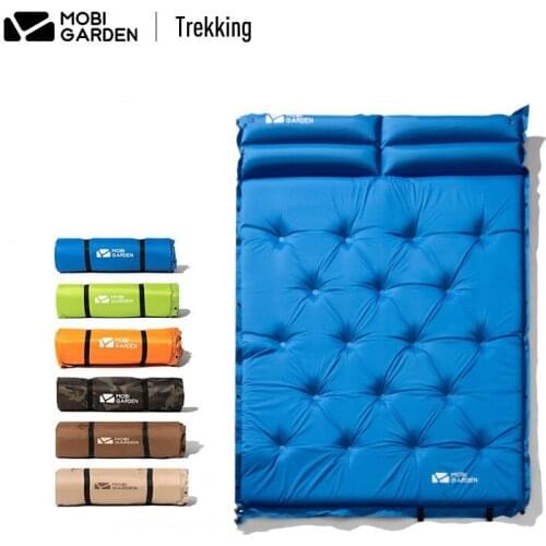 Mobi Garden inflatable mattress with pillow beach mat double inflatable mattress outdoor tent camping air mattress sleeping mat