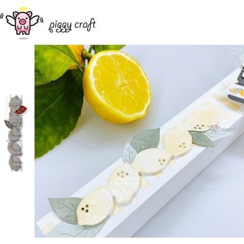 Piggy Craft metal cutting dies cut die mold Lemon strips decoration Scrapbook paper craft knife mould blade punch stencils dies