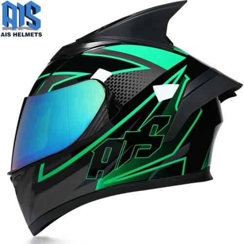 Motorcycle Helmet Modular Moto Helmet With Inner Sun Visor Safety Double Lens Racing Full Face the Helmet Casco Moto Helmet