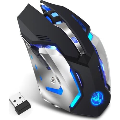XQ Rechargeable wireless gaming mouse 2.4G 10 meters transmission distance colorful glow ergonomic mouse