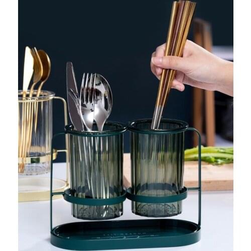 Nordic Chopstick Holder Household Kitchen Chopstick Racks Tableware Storage Box Drain Chopstick Holder Kitchen Decoration