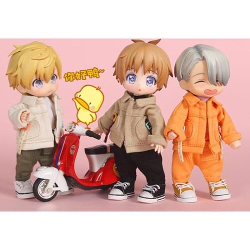 New Candy Colors Doll Clothes Overalls Pant for ob11,Molly,obitsu11,1/12bjd Doll Clothing Accessories for dolls