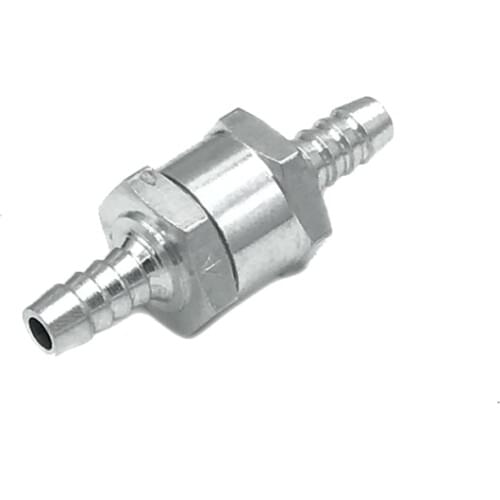 New Aluminum Alloy 8mm 5/16" Length 60mm Fuel Non-Return One Way Check Valve For Petrol Diesel Marine oils Arrow marked on valve