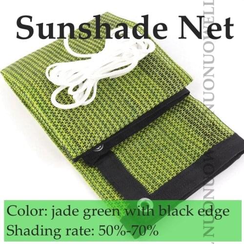 Jade Green Net Shading Rate 50%-70% Rectangle Sunshade Customize Size HDPE Anti-UV Courtyard Net