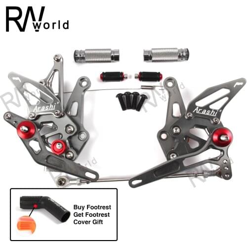 Motorcycle CNC Adjustable Rearsets Rear Sets Footrests Foot For KAWASAKI Z1000 Z1000SX Ninja1000 Z 1000 1000SX 2014 2015 2016