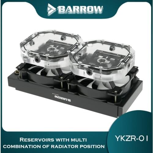 Barrow For radiator Combined Split Reservoir Acrylic Intelligent water Tank /A-RGB Light / 120-480 radiator YKZR-01