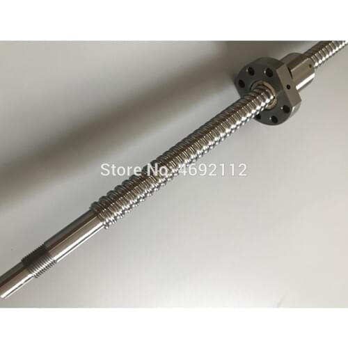 SFU RM 1604 BallScrew 200 300 400 500 600 mm Rolled Ball screw with single Ballnut for CNC parts BK/BF12 end machined